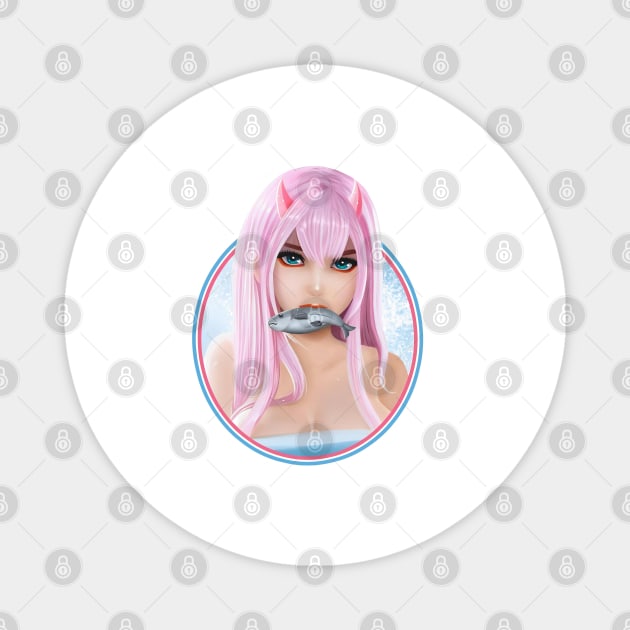 zero two Magnet by Vhitostore